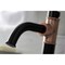 Kingston Brass KSD282KLAC Single-Handle Bathroom Faucet with Push Pop-Up, Matte Black/Antique Copper KSD282KLAC - alternate 5